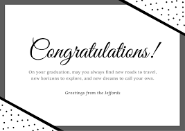 Congratulations can be made for the new year, 1 september, the day of the wedding. Free Printable Custom Congratulation Card Templates Canva