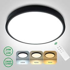 anten led deckenleuchte schwarz dimmbar 24w 3000k 6500k o30 2 4cm deckenlampe mit fernbedienung ultradunn rund ip40 led deckenleuchte led deckenleuchte schwarz