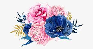 Flowers Pink Blue Png Transparent Clipart Image And Psd File For Free Download Watercolor Illustration Flower Art Flower Phone Wallpaper