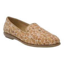 Womens Aerosoles Betunia Size 95 M Cork Combo Metallic Fabric