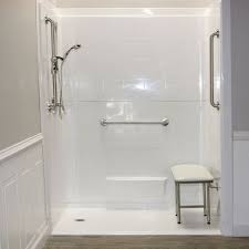 60 X 33 Freedom Roll In Showers For Wheelchair Left Drain Accessible Shower Small Shower Remodel Roll In Showers