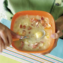 Soupe Aux Poireaux Aux Pommes De Terre Et Au Bacon Coup De Pouce Recipes Food Chowder