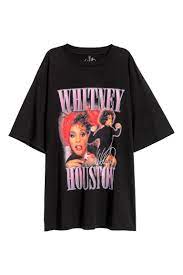 Whitney houston shirt weiß m. T Shirt Mit Druck Schwarz Whitney Houston Ladies H M De