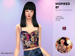 When the mv was released, indian fans soon noticed that during lisa's solo scenes, she can be seen in an alley, and the scene then cuts to her being seated on a throne. Blackpink How You Like That Lisa Rap Top Mesh Needed The Sims 4 Catalog