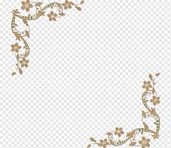 Mau font undangan pernikahan gratis? Brown Floral Frame Illustration Gold Flower Gold Flower Frame Picture Frame Digital Image Flower Frame Png Pngwing