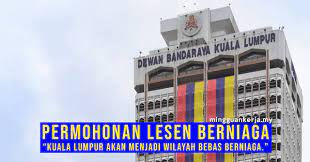 Lesen perniagaan boleh dimohon daripada pihak berkuasa melesen (pbm) yang berkaitan mengikut lokasi dan aktiviti perniagaan. Cara Mohon Lesen Sementara Perniagaan Bebas Di Kuala Lumpur