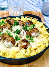 Pasta Mit Hackballchen In Cremiger Sauce Was Eigenes Rezept In 2020 Gesund Essen Wochenplan Rezeptideen Lebensmittel Essen