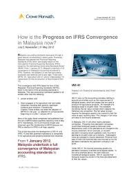 Welcome to standard chartered malaysia. How Is The Progress On Ifrs Convergence In Malaysia Now