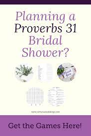 Printable Proverbs 31 Bridal Shower Games Bridal Shower Games Printable Bridal Shower Games Bridal Games