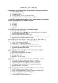 Examen Test Historia De La Enfermeria Examenes De Enfermeria Docsity