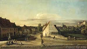 Bellotto Die Breitegasse In Pirna Mit Postmeilensaule Kunstdruck Glasbild Kunstdruck Bilder Kunst Ideen
