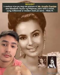 Amalia Fuentes Ohoto Restoration with a twist. #fyp #amaliafuentes  #photorestoration