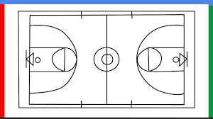 How To Draw A Basketball Court Step By Step For Beginners - Youtube