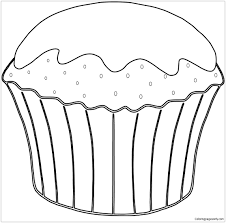 Free printable coloring pages for kids and adults. Muffin Coloring Page Coloring Data Percent