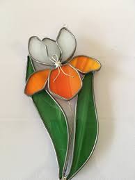 Fleur De Verre Souille Stained Glass Flowers Stained Glass Rose Stained Glass Paint
