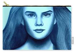 Young Brooke Shields Zip Pouch