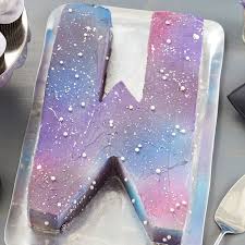 Galaxy Letter Cake Recipe Galaxy Cake How To Make Cake Wilton Cake Decorating