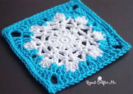 8″ tapestry coffee cup and book afghan square a free crochet pattern by divinedebris.com. Crochet Snowflake Granny Square Repeat Crafter Me