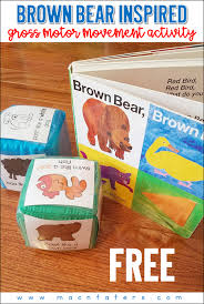 Brown Bear Brown Bear What Do You See Lesson Plans Preschool Brown Bear Brown Bear Inspired Movement Activity Cards Freebie Brown Bear Brown Bear Activities Bears Preschool Gross Motor Activity