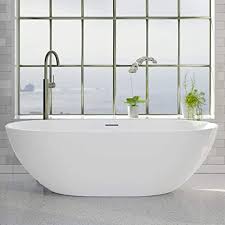 Install of a freestanding tub made by mti tubs. Amazon Com Magnus Home Products 69 Vado Resin Freestanding Bathtub Matte Air Jets Included 68 1 2 L X 30 1 2 W 151 0 Lb Home Kitchen