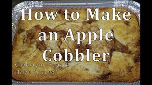 Core, peel and slice apples and place in large bowl. Apple Cobbler Youtube
