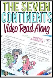 Seven Continents Mini Book Reader With Video Read Aloud Mini Books Read Aloud Elementary Geography Activities