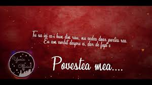 Yenic Povestea Mea Lyrics Video Youtube