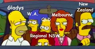 A vaccination poster with a cartoon of a 'vaccine hero', on a post. Tweets About The Sydney Lockdown