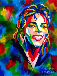 Abstract Michael Jackson Poster by Alexander Gatsaniouk