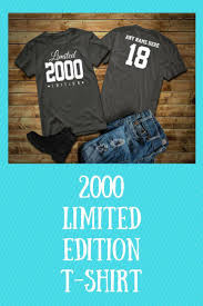 Birthday Party Ideas For 18 Year Old Boy Custom Limited Edition 18 Year Old Birthday Party Tee Shirt Great Gift Idea For The Birthday With Images Birthday Party Shirt 18th Birthday Party Birthday Gifts For Girls
