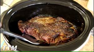 A generic term for several cuts of beef that suit long, slow cooking. How To Cook A Chuck Roast In The Slow Cooker Easy Cooking Youtube