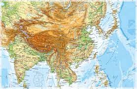 Mit 9,5 millionen quadratkilometer ist china fast unvorstellbar groß. Diercke Weltatlas Kartenansicht Sudasien Und Ostasien Physische Karte 978 3 14 100870 8 160 1 1