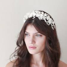 花のウェディングクラウン、繊細な花のヘッドピース、ブライダルハロー、花のウェディングヘッドピース、ブライダルクラウン、ウェディングヘッドピース