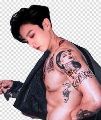 Jungkook added a new army logo tattoo 🥺. Jeon Jungkook Tattoo Bts Badboy Transparent Background Png Clipart Hiclipart