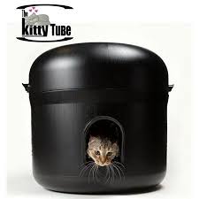 This is a detailed instructional video on how to make an insulated outdoor cat house out of a beverage cooler. The Kitty Tube New Gen4 Design Outdoor Cat House With Pillow Walmart Com Outdoor Cat House Outdoor Cats Cat House