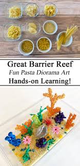 Pasta Art Great Barrier Reef Australia Crafts Pasta Art Great Barrier Reef
