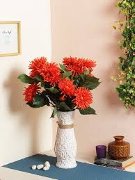 4pcs artificial lotus, artificial floating foam lotus flowers with water lily pad realistic water lily foam lotus flower for garden koi fish pond aquarium pool wedding decor. Artificial Flower Sticks Online India For Home Decorations 1sthome