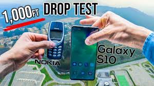 Samsung galaxy s10 plus ceramic durability drop test! Samsung Galaxy S10 Drop Test From 1 000 Feet Vs Nokia 3310 In 4k Youtube