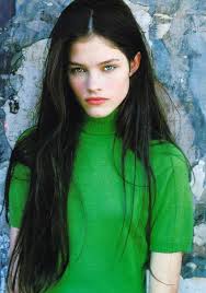 Lonneke Engel Dark Hair Light Eyes Combo Green Turtleneck Black Hair Green Eyes Dark Hair Light Eyes Light Hair