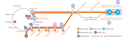 Access Express Route Map Skyliner Keisei Electric Railway