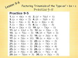 Factoring trinomials is one of the more important skills that we learn in this course and should be mastered. Polynomials And Factoring Ppt Video Online Download