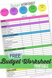 Grab this free budget printable from cara palmer here. Family Budget Worksheet A Mom S Take