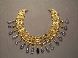 Necklace 600 Ad Egypt Gold Pearls Aquamarine Ancient Jewelry Ancient Egyptian Jewelry Medieval Jewelry