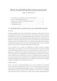 Http Www Rikvosters Be Courses Ewexternalfiles Korte 20handleiding 20literatuuronderzoek Pdf