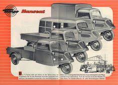 Project Tempo 1951 Vidal Sohns Tempo Brochure Cars Trucks Brochure Motorized Tricycle
