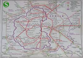 Ost Und West Berliner S Bahn Karte Zu Ddr Zeiten Berlin Berlin Germany West Berlin