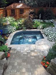 36 Beautiful Mini Pool Garden Designs For Tiny House Pool Pooldesigns Poollandscapin Small Backyard Gardens Small Backyard Landscaping Small Backyard Pools