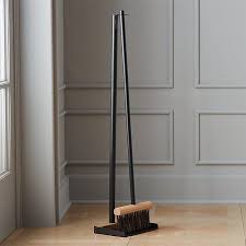 Mr And Mrs Clynk Black Broom And Dustpan Set Reviews Cb2 Broom And Dustpan Black Broom Kitchen Furniture Storage