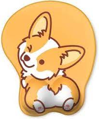 Haocoo Cute Corgi Ergonomic Mouse Pad With Wrist Support Cute Gaming Decor In 2021 Gaming Decor Cute Corgi Cute Gaming Setup