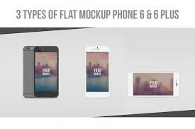 Flat Iphone 6 6 Plus Vector Mockup Features Original Size Screens Phone 6 750x1334 Px Phone 6 Plus 1080x1920 Px 10 Iphone Mockup Web Mockup Mockup